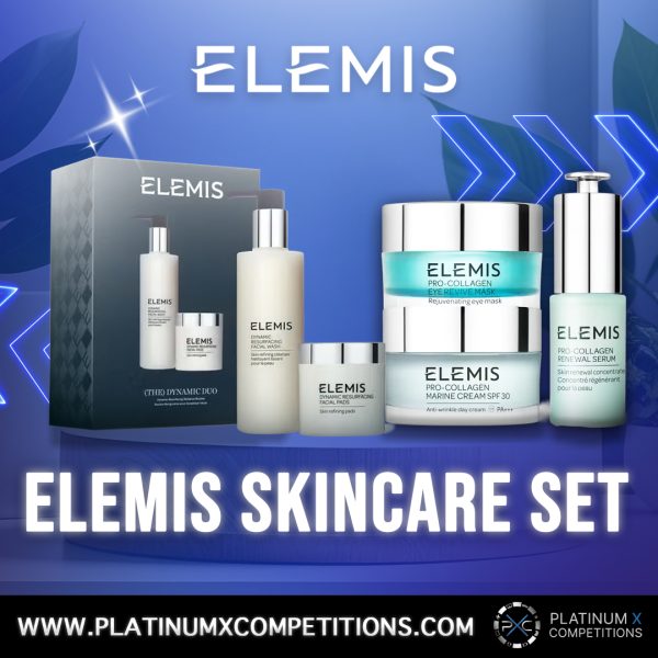 WIN A ELEMIS SKINCARE BUNDLE OR TAKE THE CASH ALTERNATIVE OF £150 FOR JUST 99P