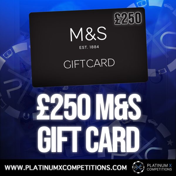 WIN £250 to spend at M&S! Only 89p per entry!